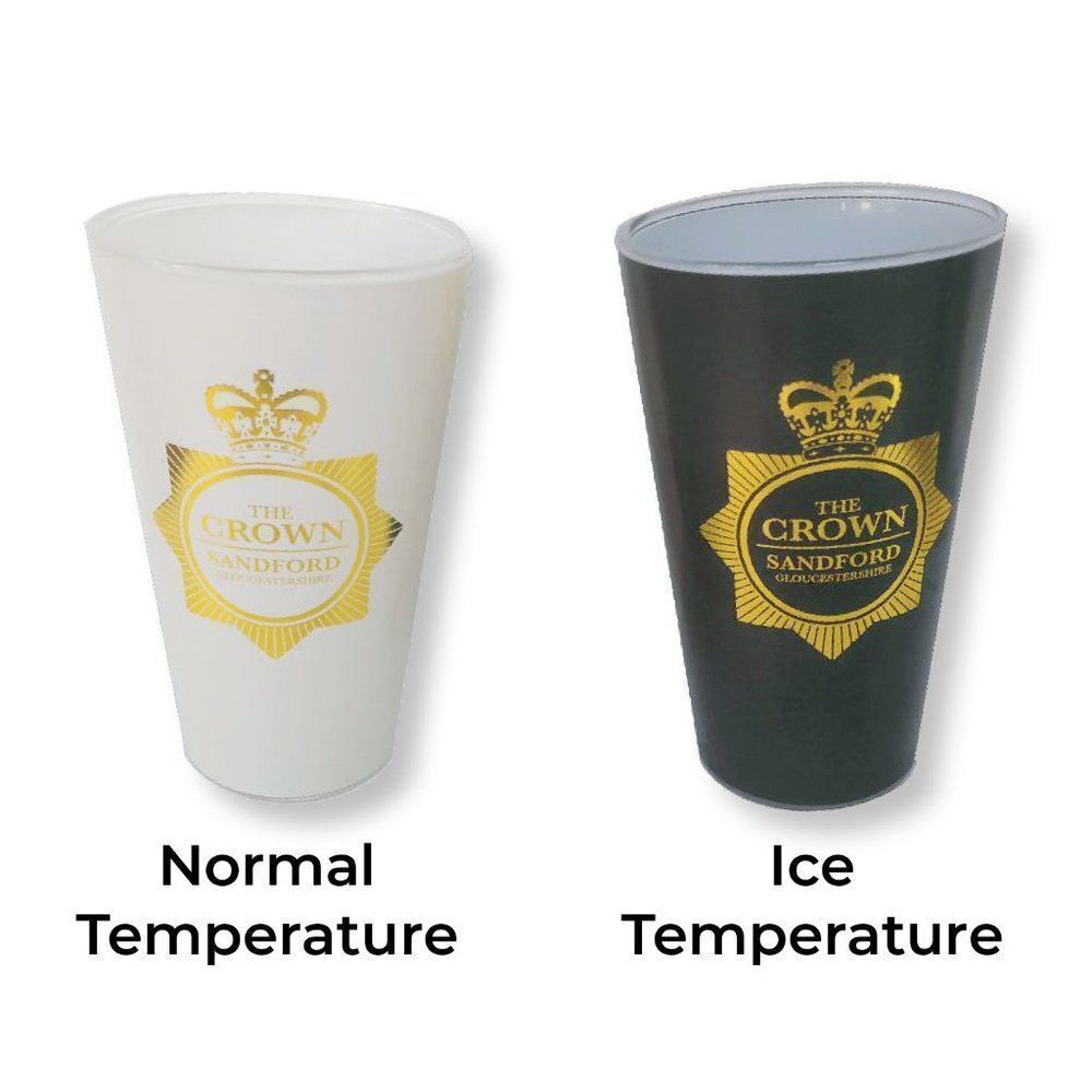 🔮 5/$25 Cornetto Trilogy Hot Fuzz Color Changing Pint‎ Glass